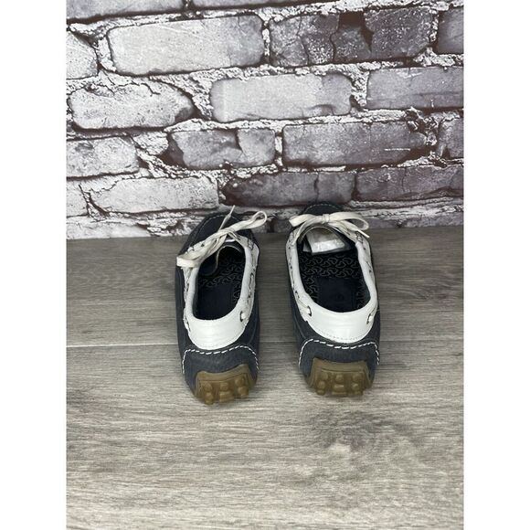 SOUL of AFRICA Nerina Juliet White Blue Leather Bow Ballet Flats Women 7M US/38 - Picture 5 of 16